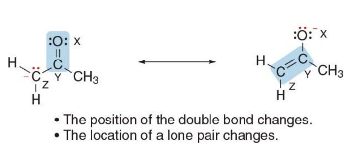 Two resonance structures example